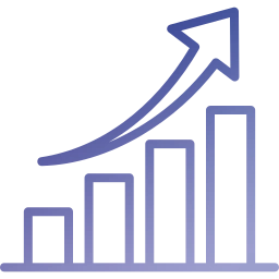 Icono de estrategia de crecimiento